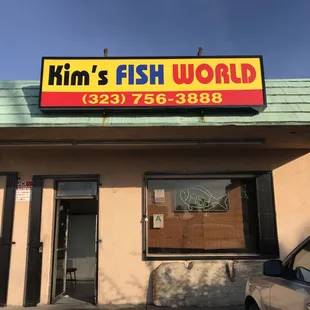 The front of the store. The new location of the previous Kim's Fish and Chips.