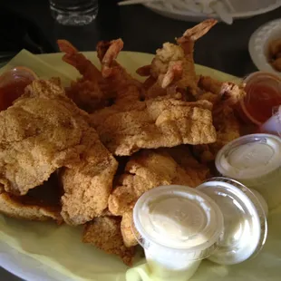 SO YUMMY!!!!!! Fried fish and shrimp!