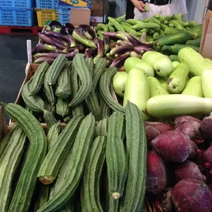 a variety of vegetables
