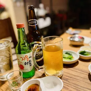 Sapporo and Soju Grapefruit