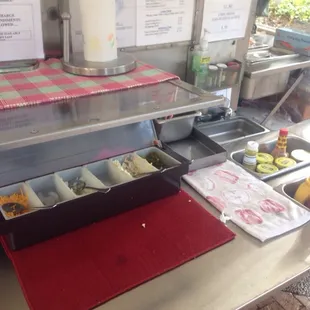 the food being prepared