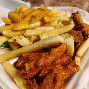 Wing combo. Lemon pepper and mild