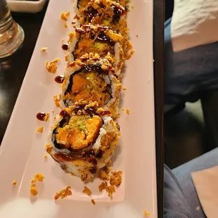 Crunchy sweet potato roll.
