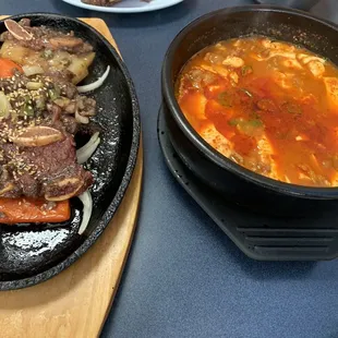 a bowl of stew and a bowl of stew