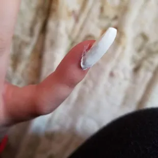 Didn't even try to clean this spot up.