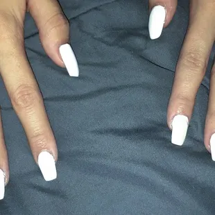 DONE BY KIM HERSELF!!!! kims nails in north highlands, ca sloppy job, nail broke within two hours