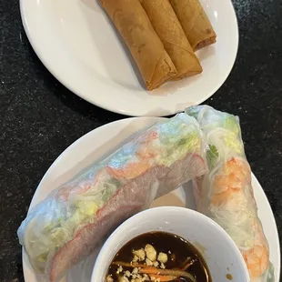 Eggrolls and spring roll