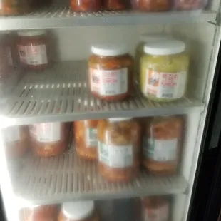 Kimchi and not just cabbage but different types - delicious