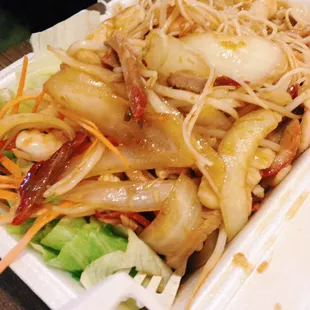 Subgum lemon grass on rice noodle
