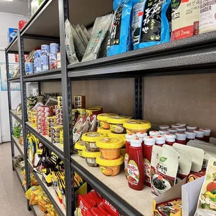 a variety of food items