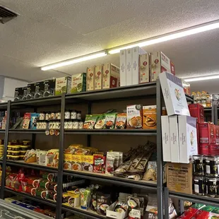 a variety of food items