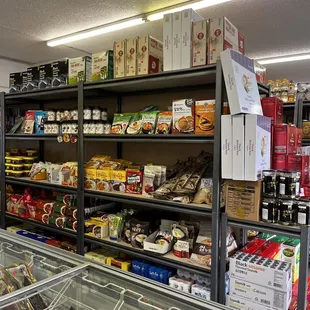 a variety of food items