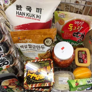 My usual haul from the Korean store