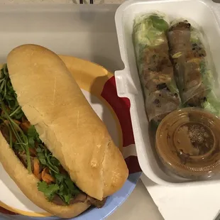 Banh Mi &amp; grilled pork spring rolls 4.14.22