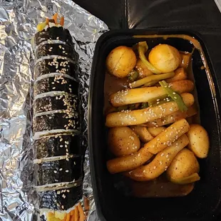 Kimbap and Cheese Tteokbokki