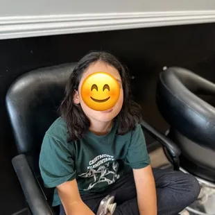 My daughter took off over 6 inches and was so happy to have such a light head of hair. Thanks so much!!!