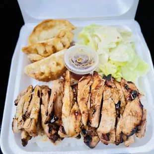 chicken &amp; gyoza (5pc) 1. Super Chicken Teriyaki