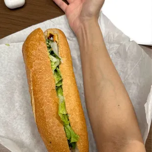 Banh mi with tofu