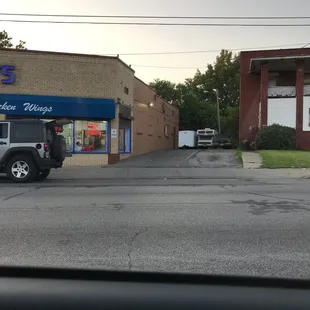 outside