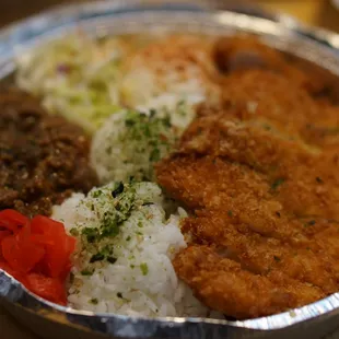a close up of a plate of food