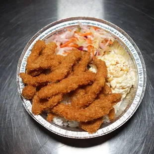 Pork katsu strip bowl