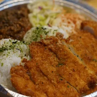 a close up of a plate of food