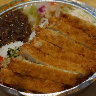 Curry and katsu
