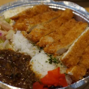 Curry and katsu