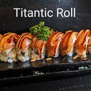 Each piece is very large- hence, Titantic.