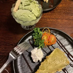 Deep Fried Matcha Cake