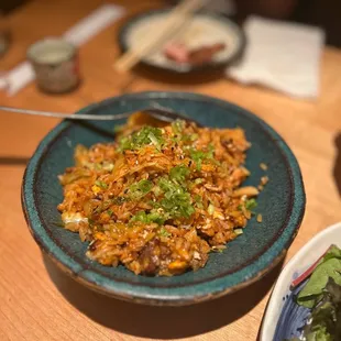 Kimchi beef fried rice