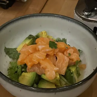 Salmon avocado salad