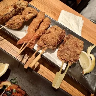 Kushiage skewers combo(3 kinds 6 skewers)