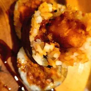 Sweet potato tempura roll