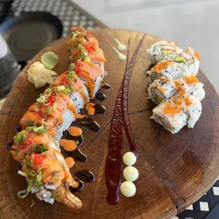 Milwaukee Roll (left), California Roll (right)