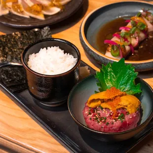 Uni &amp; Toro Temaki. Available starting at 5PM!