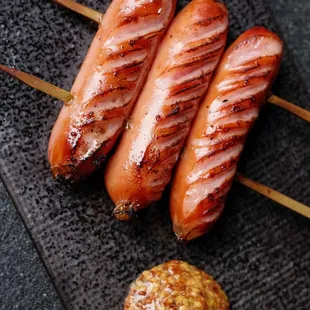 Pork Sausage Yakitori. Available starting at 5PM!