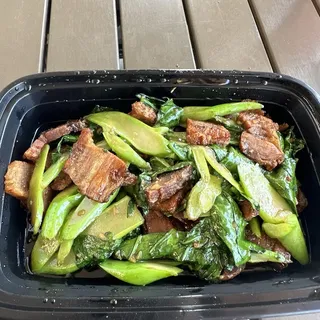 Crispy Pork with Chinese Broccoli