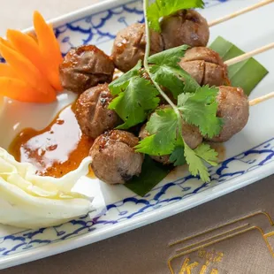 Grilled Thai Meatballs