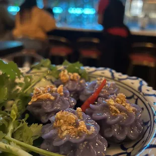 Butterfly Pea Flower Dumplings