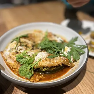 orange curry with mackerel
