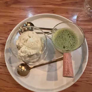 Pistachio Matcha Affogato