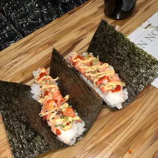 Spicy Prawn Temaki