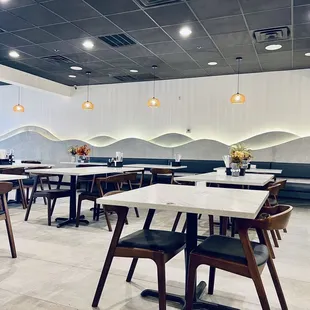 the interior of a restaurant