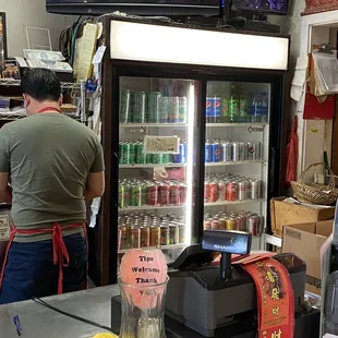 Soda/juice choices cones with plate lunches