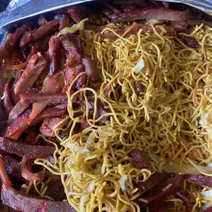 Char siu Hong Kong noodles