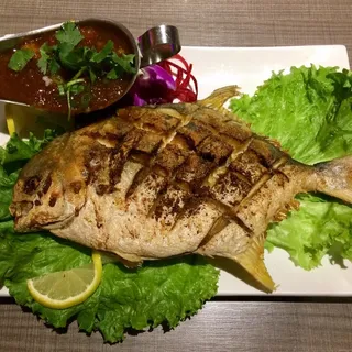 Deep Fried Pompano Lunch Special