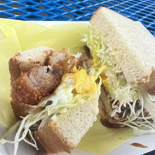 Katsu Sando + Fried Egg