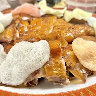 Peking Duck and Shrimp Chips (dine in)