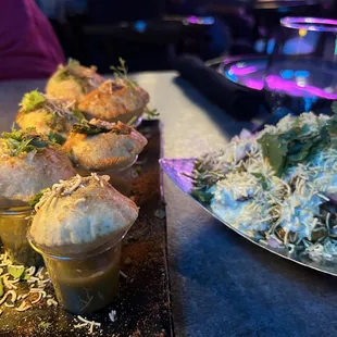 Pani Puri Shots and Samosa Chaat